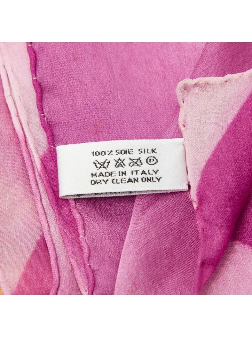 Dior Flower Floral Pattern Purple Multicolor Silk